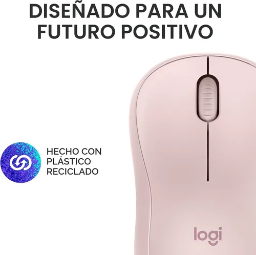 Miniatura 8 de Logitech Mouse inalámbrico M185, 2.4 GHz con mini receptor USB, duración de la batería de 12 meses, seguimiento óptico de 1000 DPI, ambidiestro