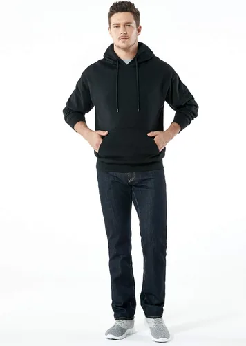 Miniatura 6 de TSLA - Sudadera con capucha deportiva de alto rendimiento de vellón para hombre, mezcla de algodón