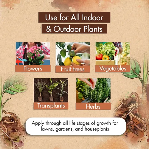 Miniatura 5 de Fundición de gusanos para plantas, fertilizante orgánico para fundición de lombrices de tierra, Bokashi Booster, té de gusano hecho de gusanos