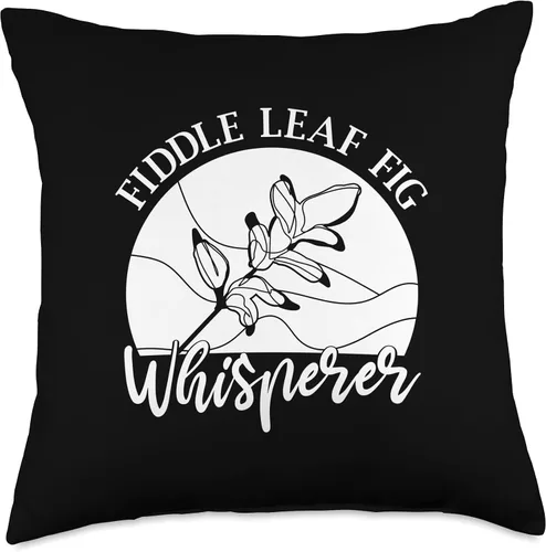 Miniatura 4 de Fiddle Leaf Fig Ficus Lyrata Care Tree Plant Soil Indoor Throw Pillow