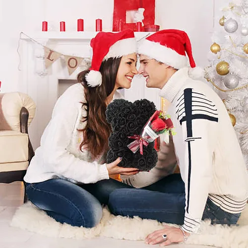 Miniatura 4 de Regalos de oso de rosas para mujer, el mejor regalo para el día de San Valentín, día de la madre, Navidad, cumpleaños, regalo de oso de peluche