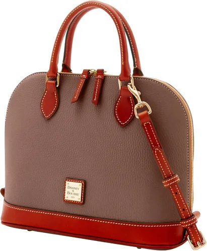 Miniatura 2 de Dooney & Bourke - Bolsa de cuero texturizado y zíper, funciona como bolsa de mano, monedero, bandolera