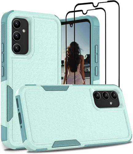 Miniatura 105 de Jeylly Compatible con Samsung Galaxy A22 5G Funda, Funda Samsung A22 5G con 2pcs protectores de pantalla de vidrio templado