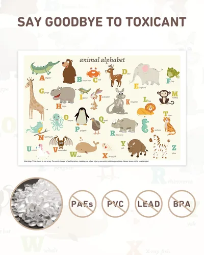 Miniatura 2 de Babebay Manteles individuales desechables adhesivos para bebés, niños y niños pequeños, manteles individuales adhesivos para mesa de restaurante, 12