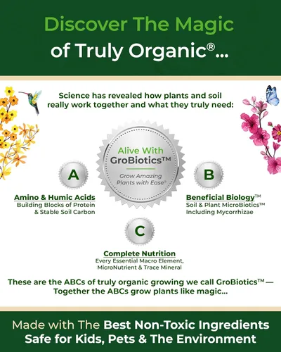 Miniatura 4 de Organic Plant Magic - Fertilizante granular de liberación lenta Truly Organic™: Gránulos de alimentos para plantas de larga duración - Flores
