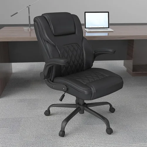 Miniatura 8 de Silla de Oficina Ejecutiva AnyGod, Sillas de Escritorio Ergonómicas y Cómodas para Computadora con Reposabrazos Abatibles, Soporte Lumbar, Respaldo