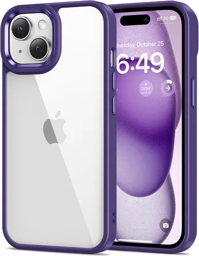 Miniatura 38 de HOOMIL Funda para iPhone 7 Plus/iPhone 8 Plus de 5.5 pulgadas, no amarillea, protección contra caídas, cubierta trasera dura transparente