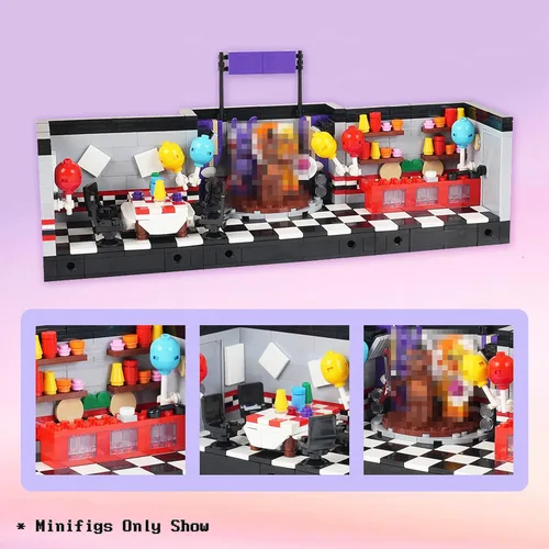 Miniatura 4 de Five Nights Juguetes de Bloques de Construcción de Escenario, Juego de Construcción de Juego de Terror Clásico, Regalos de Cumpleaños de Halloween