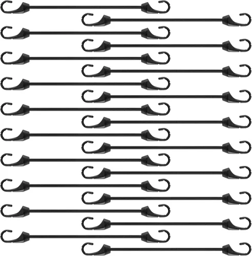 Miniatura 8 de Cuerda elástica pequeña de 2 pulgadas con ganchos, 20 piezas de mini ganchos elásticos resistentes a los rayos UV, cuerdas elásticas de 0.197 in