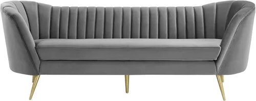 Miniatura 9 de Modway EEI-3874-PNK Opportunity Channel - Sillón de terciopelo copetudo en color rosa