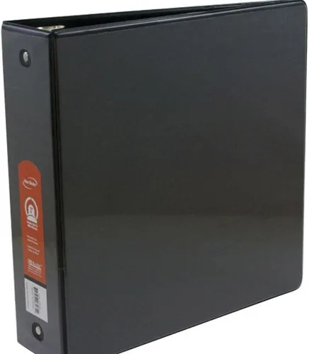 BAZIC Products Carpeta de 3 anillos de 3 pulgadas, organizador de anillos en D inclinados, color negro, capacidad para 600 hojas de papel, para