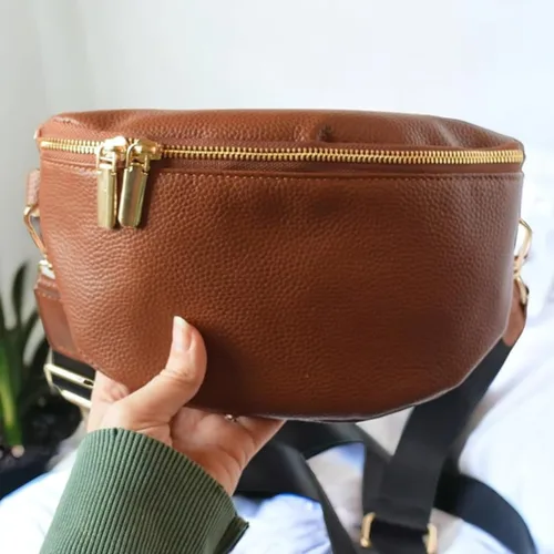 Miniatura 13 de Leather Fanny Pack Crossbody Bags for Women Trendy Sling Bag for Women Small Crossbody Bags for Women Vacation Essentials Handbags Crossbody Purse