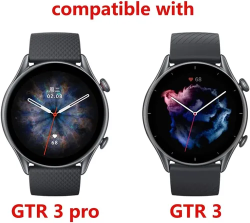 Miniatura 3 de Lamshaw Correa compatible con Amazfit GTR 3 Pro, correa de repuesto de silicona de cuero transpirable compatible con Amazfit GTR 2 / GTR 3 / GTR 3