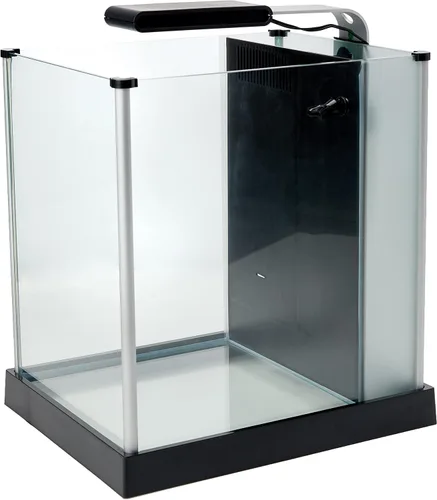Miniatura 2 de Set de acuario Fluval SPEC para agua dulce, acuario con iluminación LED y filtración de 3 etapas, 2.6 galones, negro, para razas grandes