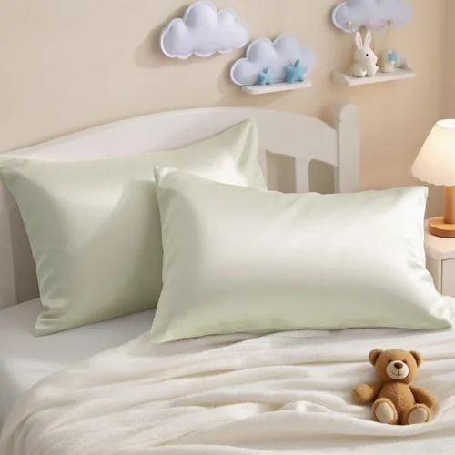 Miniatura 14 de NTBAY - Fundas de almohada de algodón egipcio para niños pequeños - Juego de 2 - Fundas de almohada de viaje - Fundas de 13x18 pulgadas de algodón