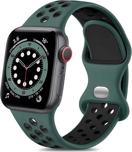 Miniatura 9 de Lerobo - Bandas deportivas compatibles con Apple Watch Band de 40 mm, 41 mm, 38 mm y 42 mm para Series 11, 10 para mujeres y hombres, suaves bandas