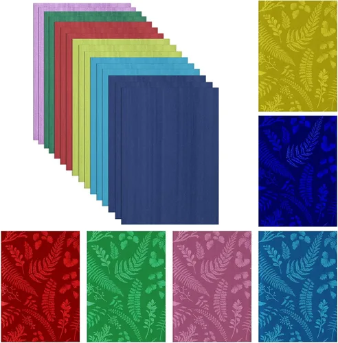 Spakon 32 hojas de papel de impresión solar cianotipo A4 A5 papel de dibujo solar Sensibilidad naturaleza impresión para adultos Artes Artesanías