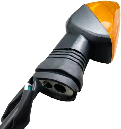 Miniatura 5 de 1 par amarillo lente delantera trasera motocicleta señal de giro luz lámpara para Kawasaki KLE 500 650 Versys Z1000 Z750S Ninja 650R ZX-6R 600 636