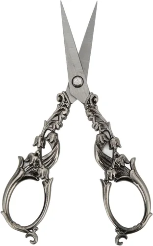 Miniatura 5 de Tijeras de bordado vintage, tijeras profesionales de acero inoxidable, tijeras retro para bordar, agujas de manualidades, uso en el trabajo