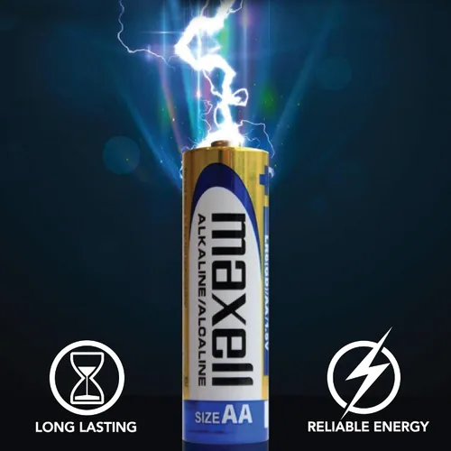Miniatura 5 de Maxell 723465 - Batería alcalina AA fiable – 10 veces de larga duración con rendimiento de 1.5 V sin mercurio ni cadmio – Ideal para teclados