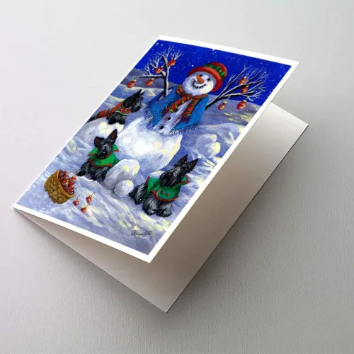 Miniatura 67 de Caroline's Treasures PPP3013GCA7P - Tarjetas de felicitación y sobres para mascotas de Basset Hound Teacher, paquete de 8 tarjetas en blanco