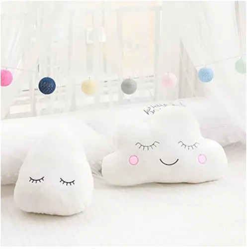 Miniatura 2 de Almohada de estrella con diseño de luna, nube, decoración de habitación fresca, cojín para cama