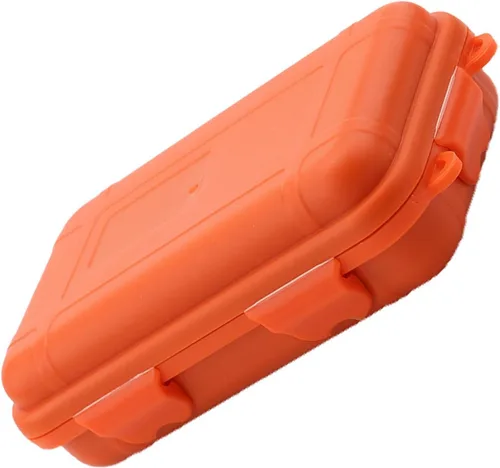 Miniatura 2 de Yosoo Caja de almacenamiento hermética para exteriores, impermeable, para supervivencia, contenedor de pesca (color naranja, negro y barro, L) cajas