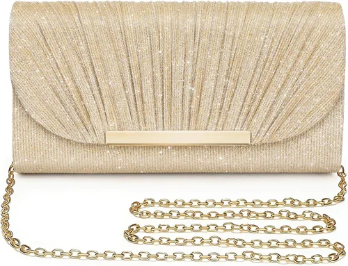 Miniatura 18 de UBAYMAX - Bolsos de noche, clutch, carteras para mujer, damas, niñas, bolsos cruzados, bolsa de hombro, para boda, graduación, fiesta, compromiso