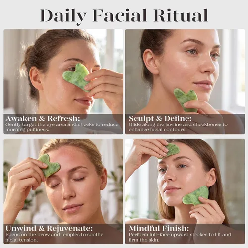 Miniatura 3 de BAIMEI IcyMe Gua Sha Herramientas faciales Masajeador facial para el cuidado de la piel, relajación y reducir las arrugas y la hinchazón