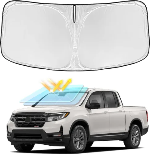 Miniatura 36 de para Dodge RAM 1500 2019-2024 2025 2026 Parasol Parasol para Parabrisas Cubierta - 4 Capas Parasol para Ventana Delantera para RAM1500 2Puertas