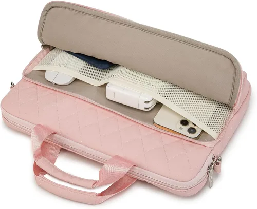 Miniatura 3 de inmac - Bolsa de hombro acolchada para laptop de 360 grados, para LG Gram de 16 pulgadas y 15.6 a 16 pulgadas (rosa)