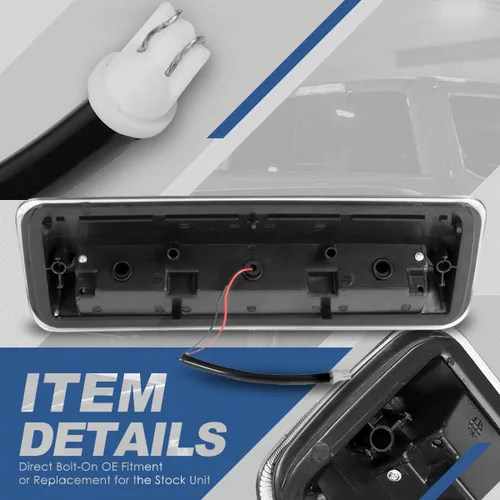 Miniatura 3 de Auto Dynasty Luz de freno secuencial con aspecto de fibra de carbono, 3ª tercera luz de freno compatible con Ford F-150 2007-2010 Explorer