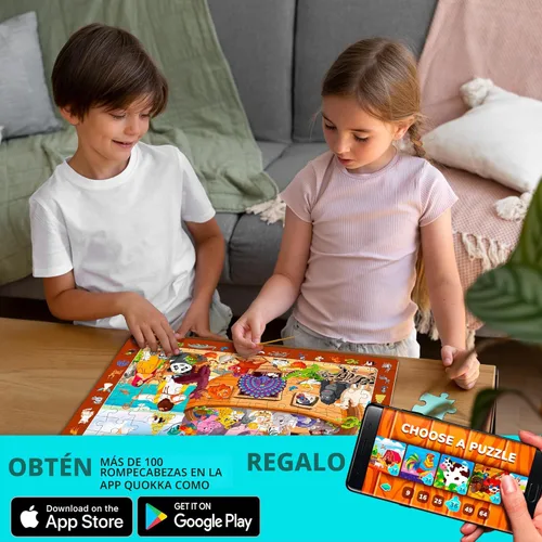 Miniatura 5 de QUOKKA Rompecabezas de 60 piezas para niños de 5 a 8 años – Juego de 4 rompecabezas de la Biblia para niños de 4 a 6 a 10 años – Torre de Babel