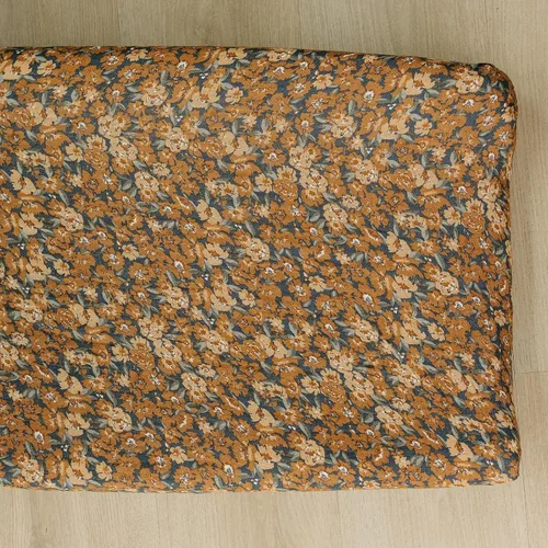 Miniatura 17 de Mebie Baby Funda para cambiador, flor de otoño, 100% muselina de algodón para cambiador, funda para bebé niño y niña, fundas de decoración
