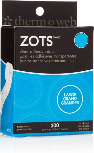 Thermoweb Zots - puntos adhesivos transparentes, Transparente, L