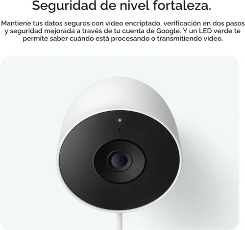 Miniatura 11 de Google Nest Cam Outdoor (cableada, 2.ª generación) - Cámara de seguridad con video 2K y Géminis, visión nocturna, audio bidireccional - Funciona