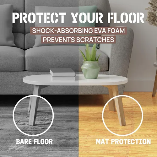 Miniatura 6 de Yes4All Alfombrillas Entrelazadas de EVA, Baldosas de Suelo tipo Rompecabezas, Acolchado de Suelo de Espuma con Borde para Muebles, Espacio