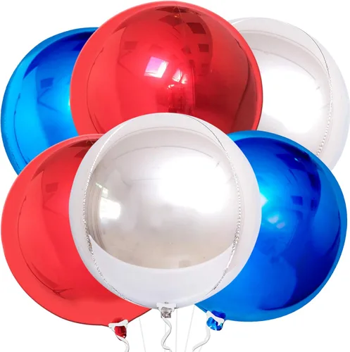 Miniatura 33 de KatchOn, Globos de papel aluminio de color rosa claro, 22 pulgadas, paquete de 6 unidades, globos de Mylar rosa claro para decoraciones de Navidad