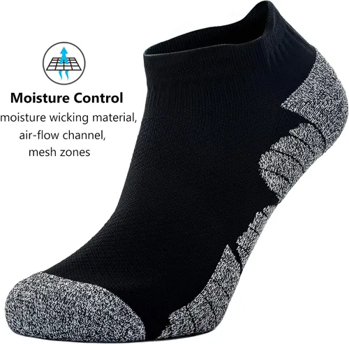 Miniatura 5 de CWVLC Paquete múltiple de calcetines deportivos de compresión acolchados unisex