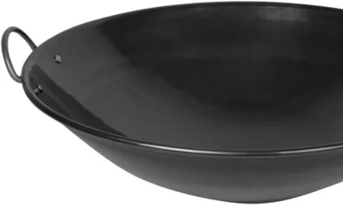 Miniatura 4 de TrueCraftware - Wok con borde curvado de acero de 24 pulgadas - Sartén para cocina china, japonesa y cantonesa Sartén para freír woks tradicionales
