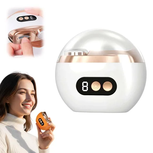 Miniatura 8 de Cortaúñas eléctrico multifuncional, kit de aseo recargable de 3 velocidades ajustables, pulido y cuidado suaves, amoladora automática portátil