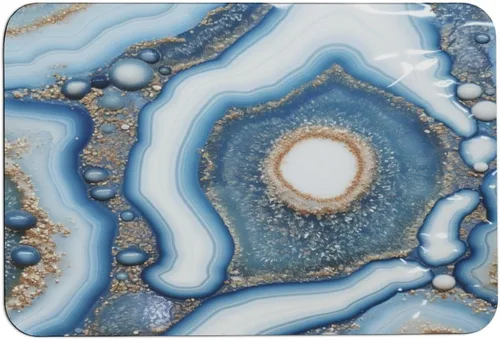 Miniatura 9 de Alfombra de baño Beach Seashell Coastal Florida, absorbente de agua y antideslizante, con temática oceánica, tapete de baño antideslizante para sala