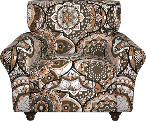 Fundas elásticas para silla, fundas elásticas para sillón de 2 piezas, fundas de sofá lavables con diseño floral para sillón, protector de muebles