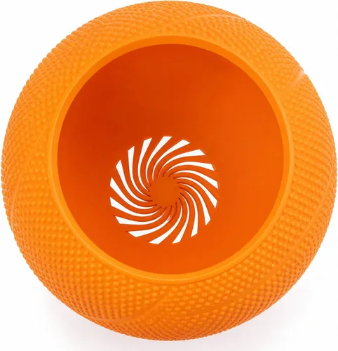 Miniatura 4 de Maceta de baloncesto con estampado 3D naranja, maceta para plantas de interior, de plástico, maceta única para interiores con orificio de drenaje