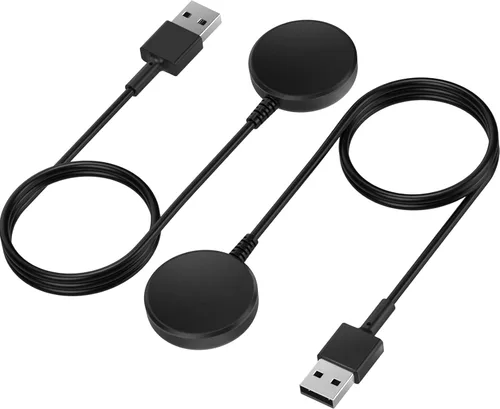 [Paquete de 2] Cable de carga USB-C para Samsung Galaxy Watch 8/8 Classic/Ultra/7/6/6 Classic/5/5 Pro/FE - Base magnética de carga rápida