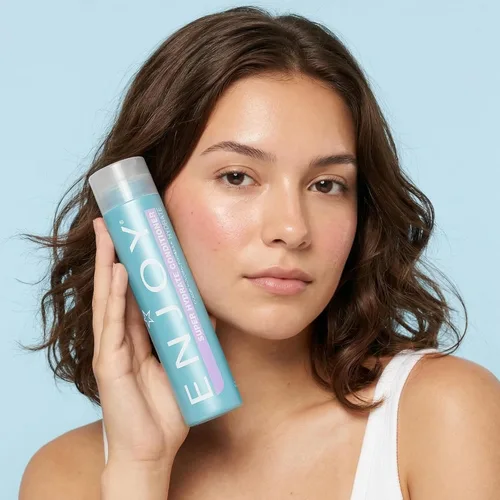Miniatura 6 de Enjoy Acondicionador súper hidratante, hidratación profunda antiencrespamiento para cabello débil, seco o rizado, fórmula suavizante que restaura
