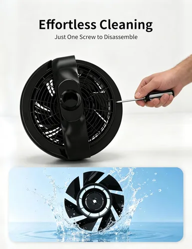 Miniatura 8 de Ventilador de pie para dormitorio, ventilador omnidireccional oscilante de 180°, ventilador de piso silencioso de 20 dB de CC ultra silencioso que