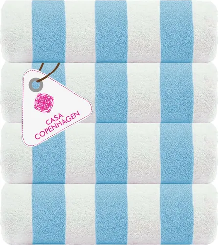 Miniatura 65 de CASA COPENHAGEN Solitaire Juego de 6 toallas - Negro, 600 GSM 2 toallas de baño 2 toallas de mano 2 toallitas, diseñadas en Dinamarca, hechas