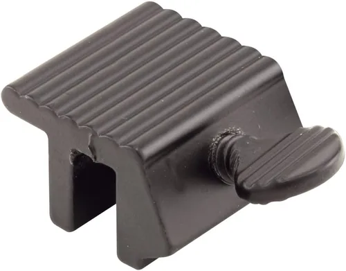 Prime-Line U 9801 1/4 In., aluminio extruido, pintura clásica de bronce, cerradura de ventana con tornillo de pulgar (paquete de 2)