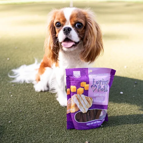 Miniatura 4 de Loving Pets - Golosinas para perros masticables suaves (forma de palo, receta de pollo y queso) hechas en EE.UU